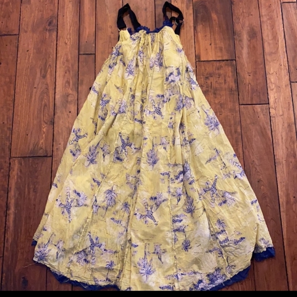 Free People Tropical Toile Maxi Dress in yellow